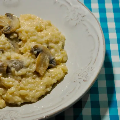 Сливочный рис с грибами - Вкусный и простой ужин