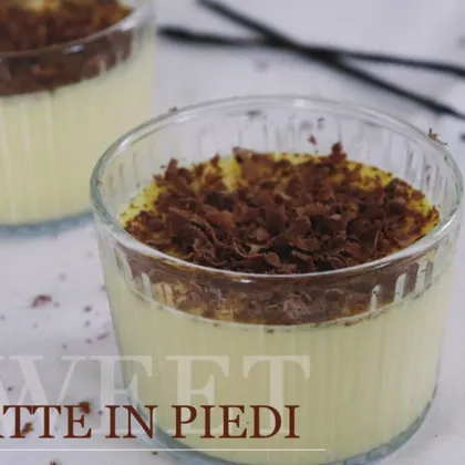 Итальянский ванильный  пудинг LATTE IN PIEDI без желатина и крахмала