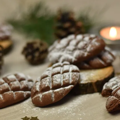Шоколадное печенье "Новогодний лес"