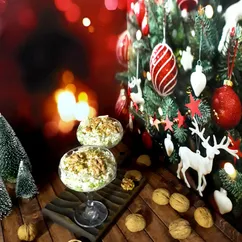 Салат с курицей и грушами "Новогодний"🎄