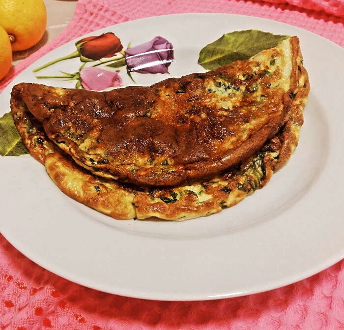 Омлет с зеленью