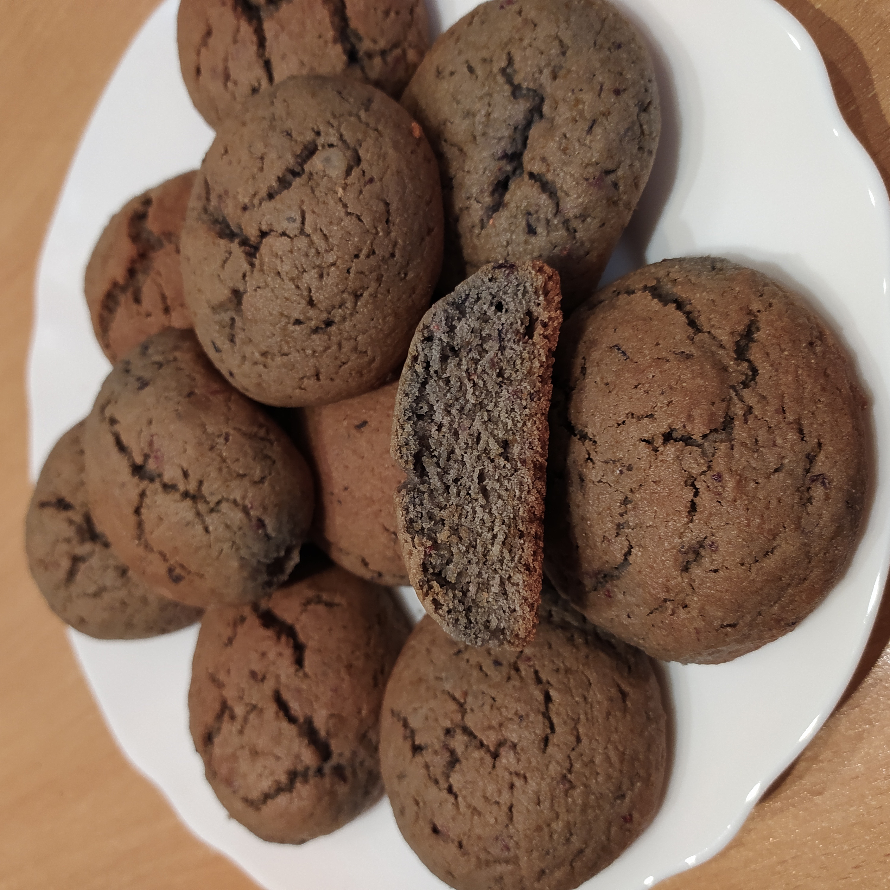 Печенье из протёртых с сахаром ягод