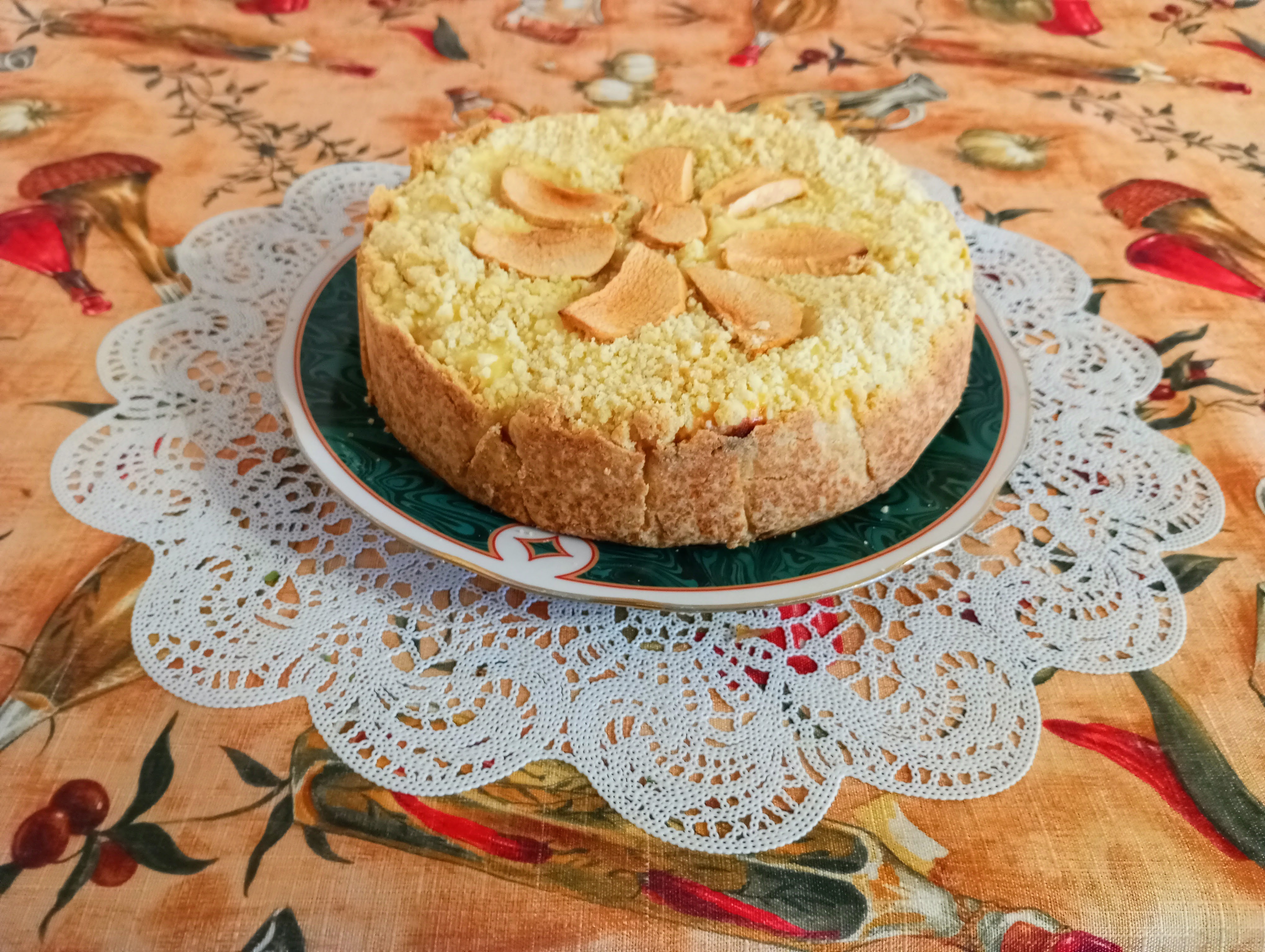 Королевская ватрушка с яблоками