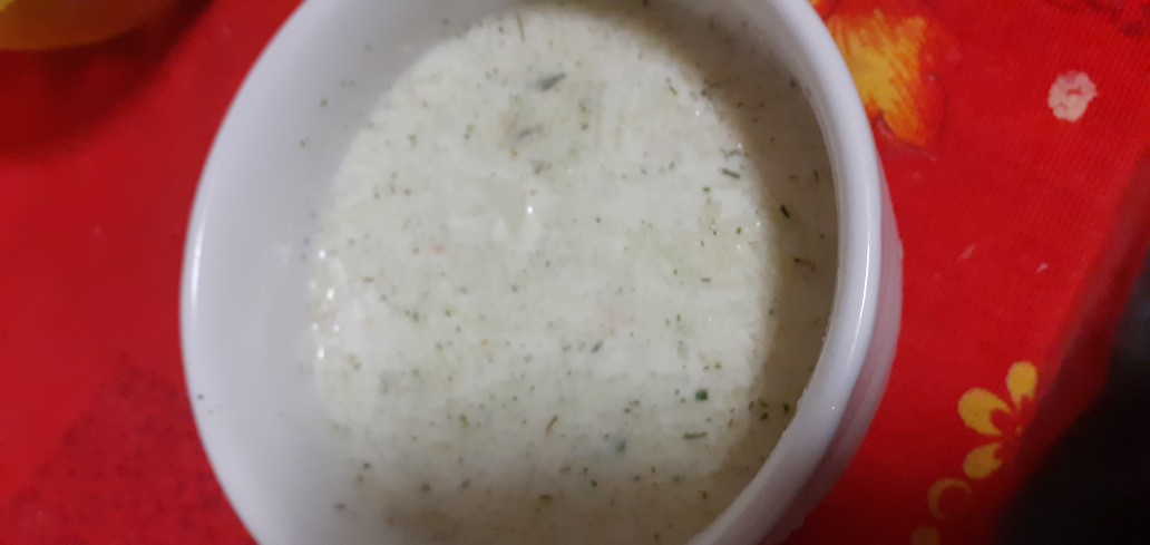 Сметанный Соус со Свежим Огурцом