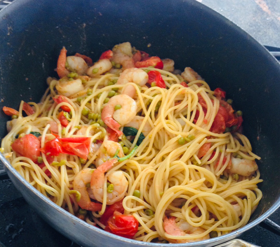 Spaghetti a la Gambas- спагетти