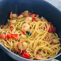 Spaghetti a la Gambas- спагетти