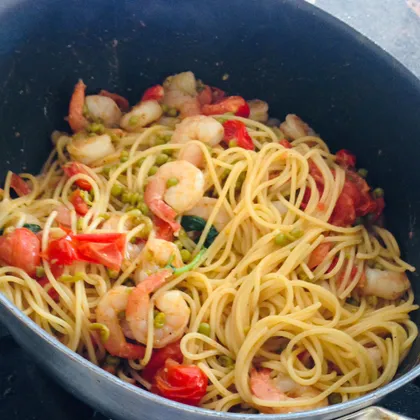 Spaghetti a la Gambas- спагетти