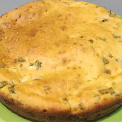 Пирог с зеленым луком и яйцами
