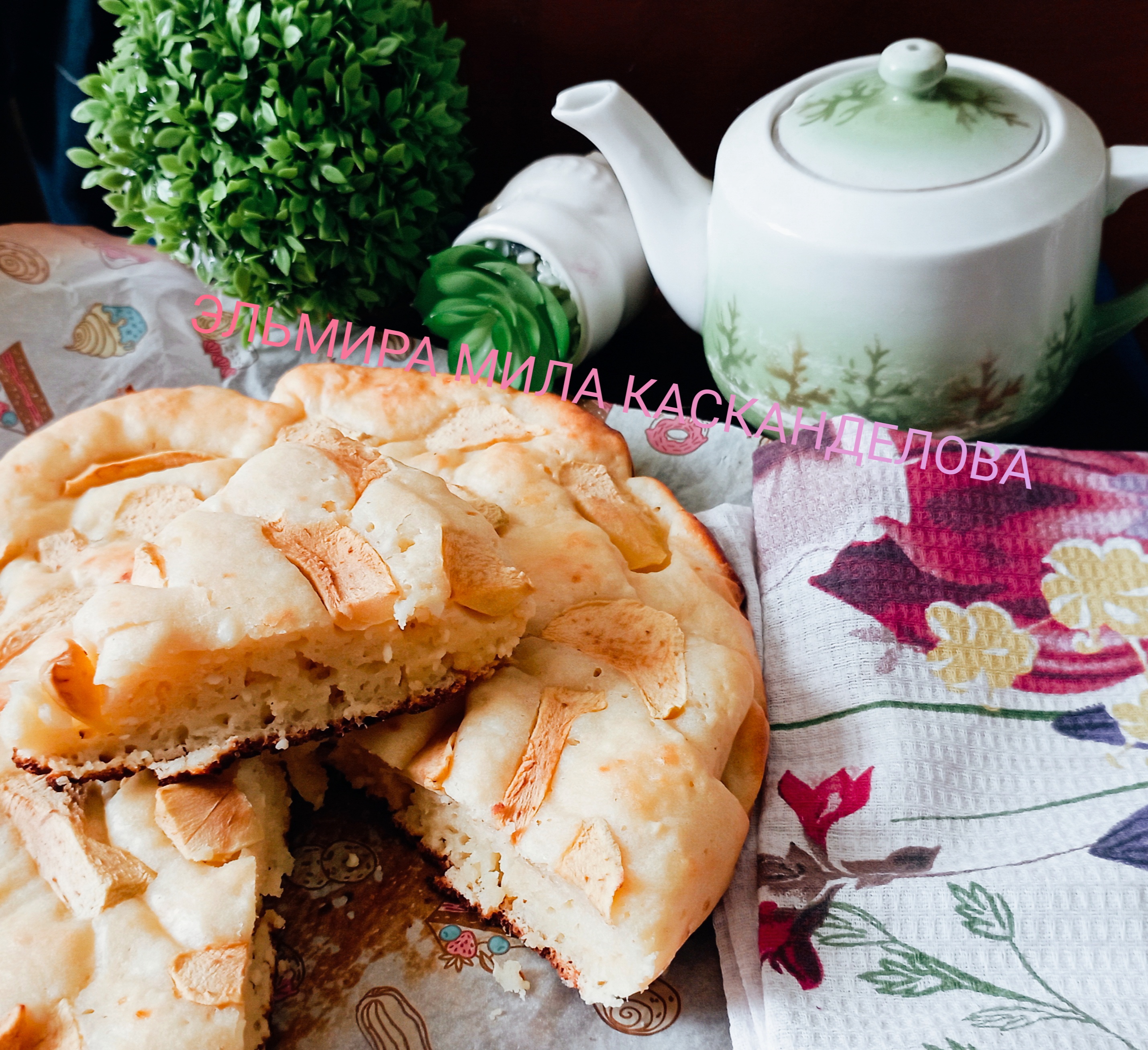 Творожная шарлотка