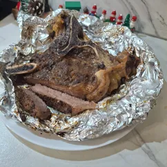 Мясо на кости в духовке