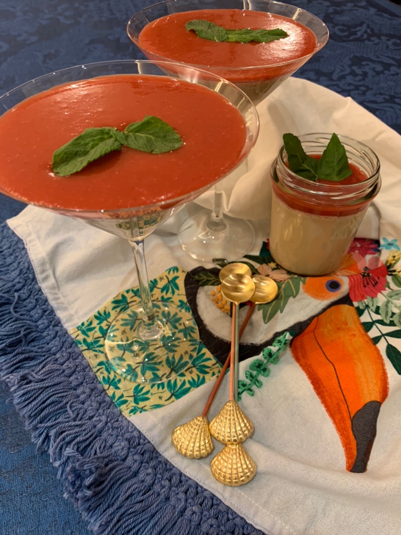🍓 Панна котта с клубничным фрешем