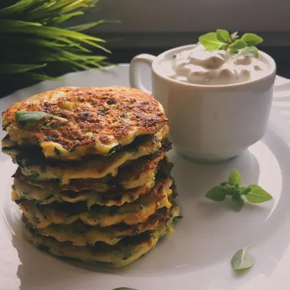 Кабачковые оладьи🥘