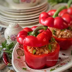 🌶Фаршированные перцы индейкой и булгуром