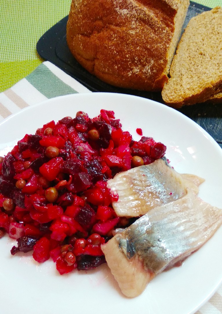 Винегрет из запечённых овощей