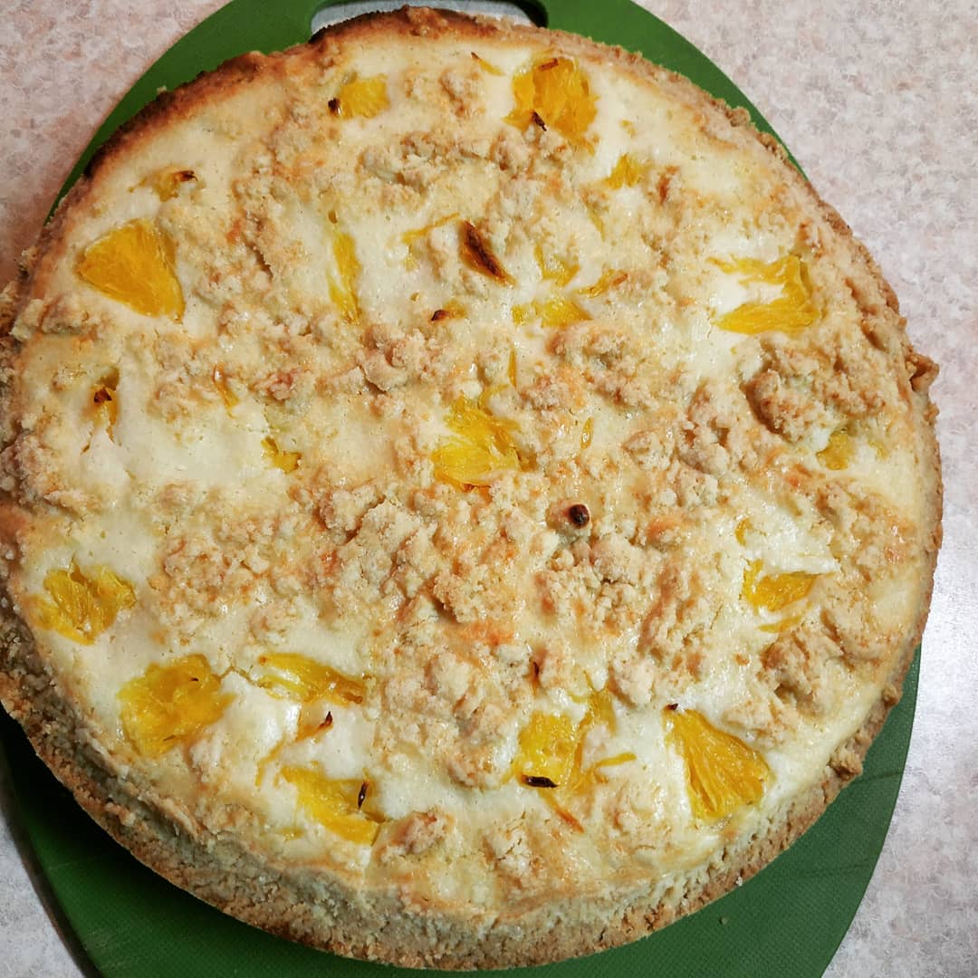 Пирог с творогом и апельсинами - рецепты с фото