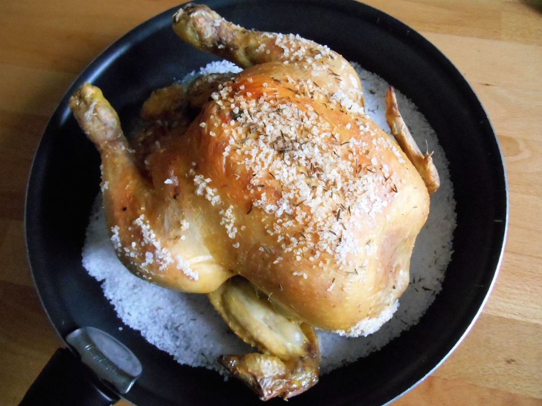 Как приготовить Запеченная курица целиком на кг соли в духовке просто рецепт пошаговый