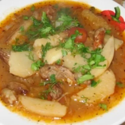 Татарский суп с говядиной