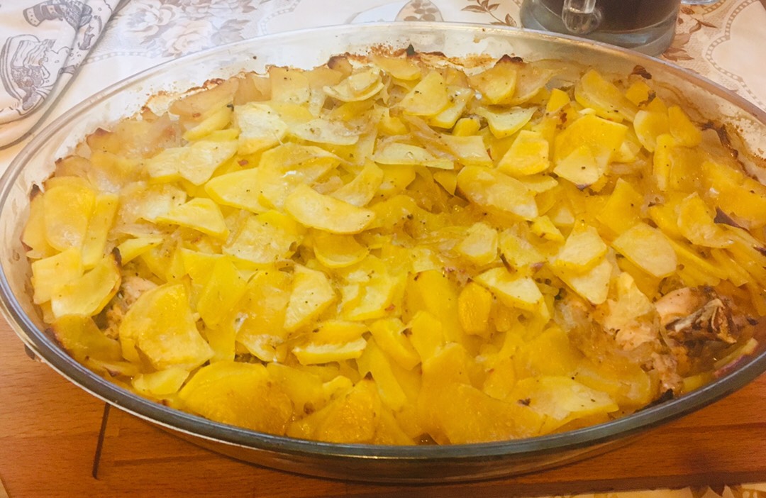 Запечённая в духовке курочка в горчично-соевым соусе с картошкой🤤