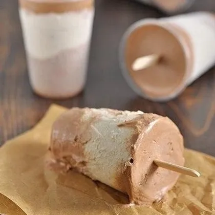 Сливочно-бананово-шоколадное мороженое