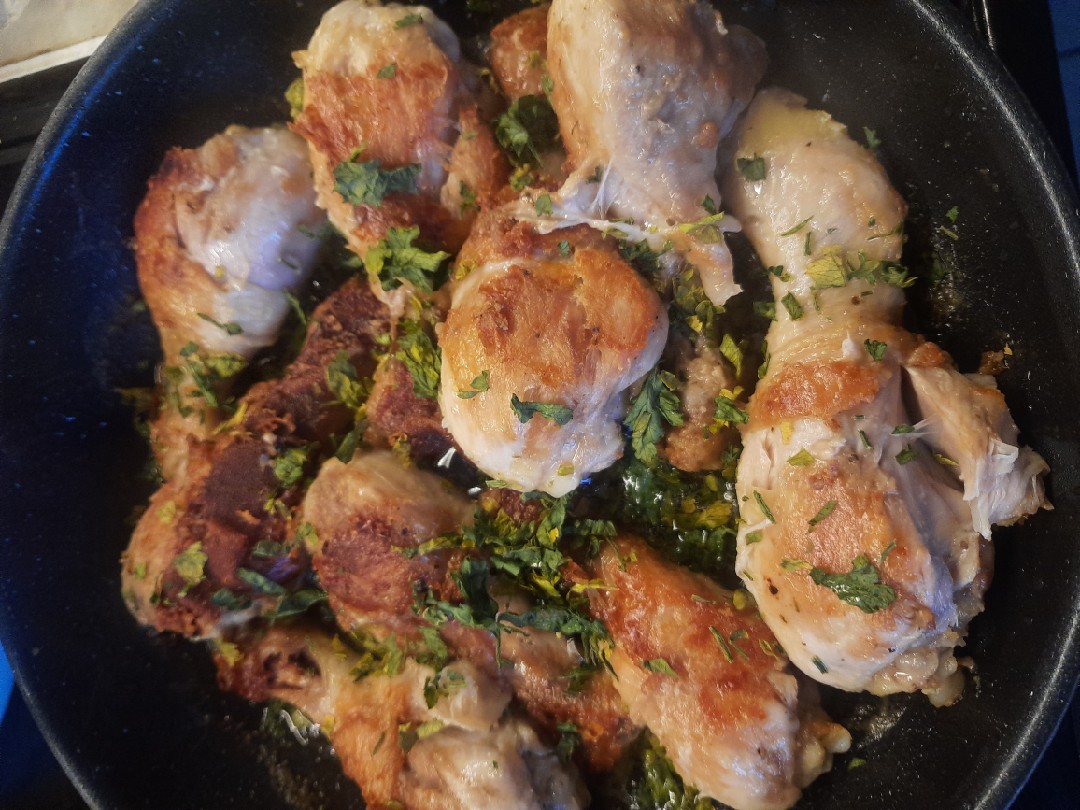 Жареные куриные голени