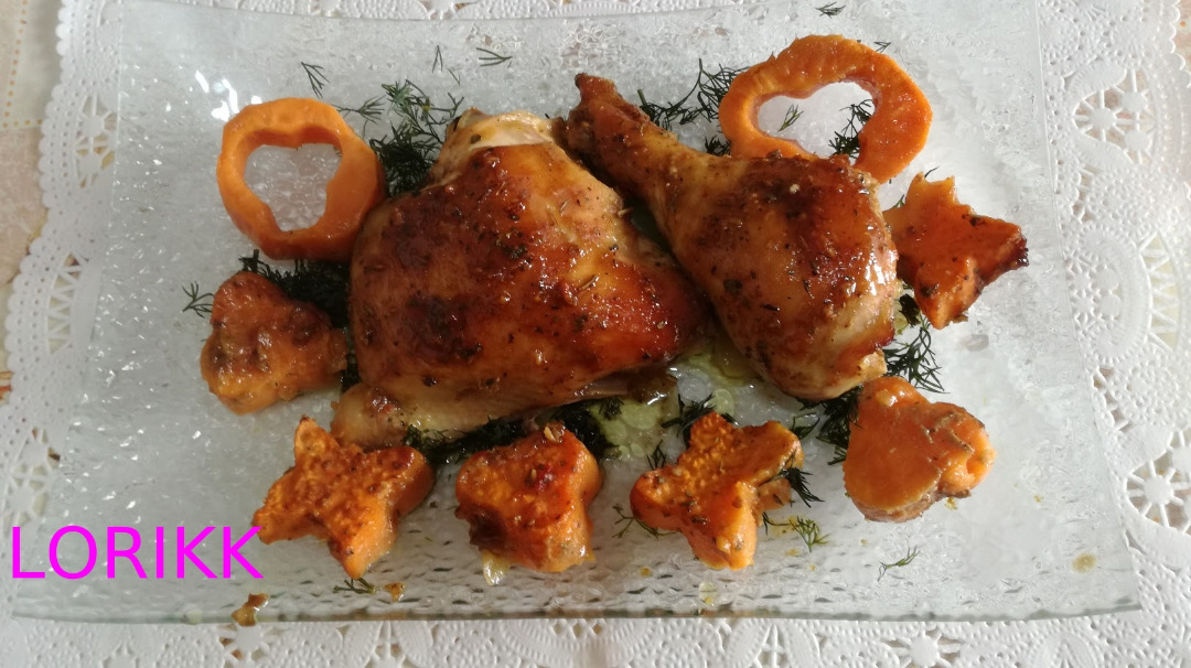 Курица в медово - горчичном соусе: в духовке и на сковороде