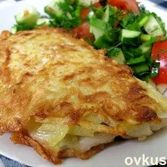 Рыбка в картофельной рубашке