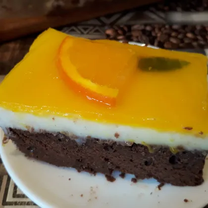 Шоколадно -апельсиновый торт