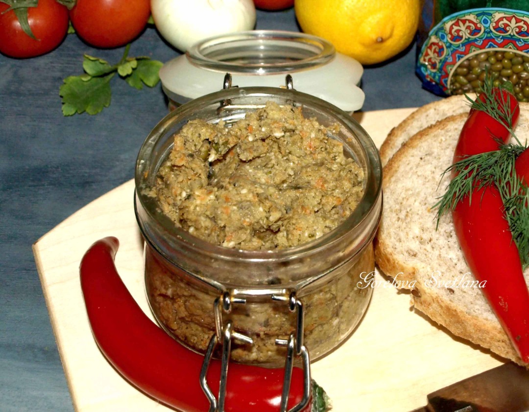 Паштет из маша с баклажанами