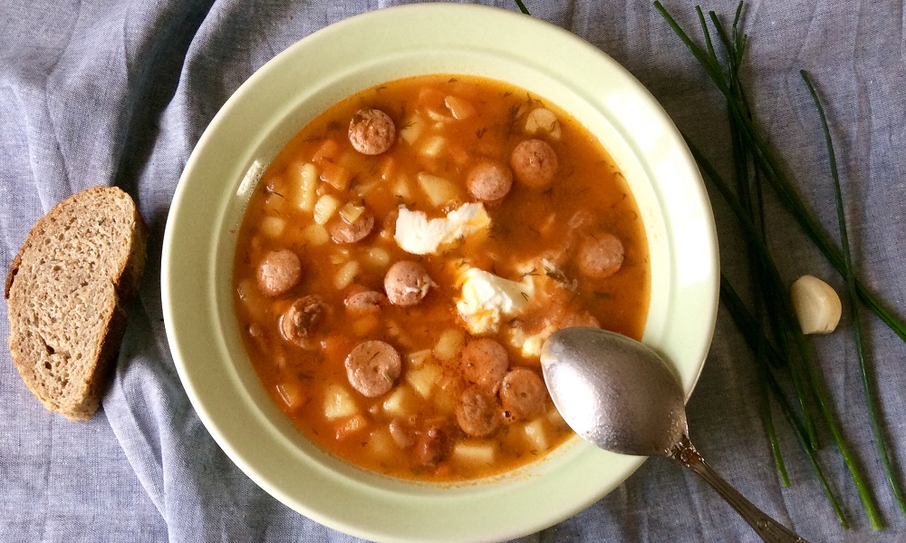 Фасолевый суп с сосисками — рецепты | Дзен