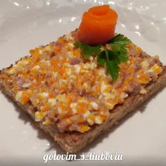 Паштет из сельди, моркови и сыра