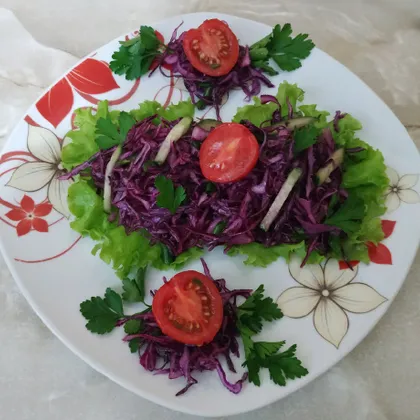 Салат из краснокочанной капусты