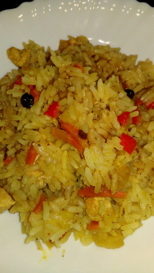 Плов с индейкой и овощами