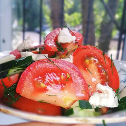 Сырный с овощами🥗🍅🥒