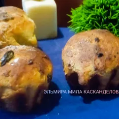 Пасхальные творожные кексы на минеральной газированной воде 