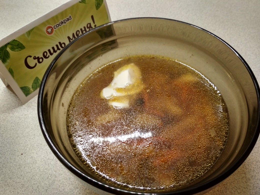 Крем-суп из сушеных белых грибов – пошаговый рецепт приготовления с фото