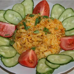 Плов с кальмарами