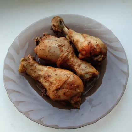 Запеченные куриные голени в остром маринаде