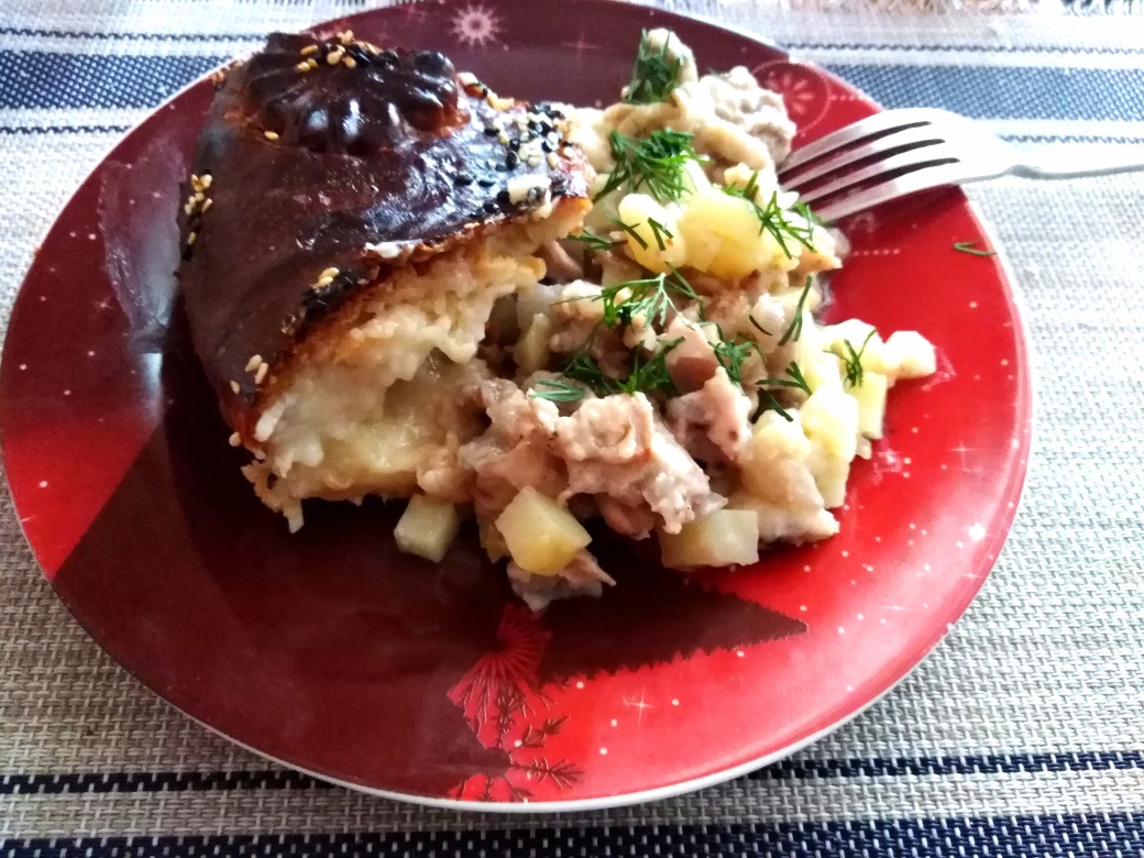 Олег жарит! Татарский пирог с мясом и картофелем