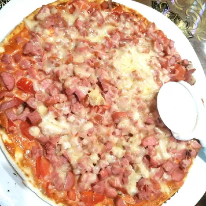 Пицца с грибами и сыром Канталь