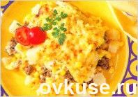 Пастуший пирог с яично-сырной корочкой
