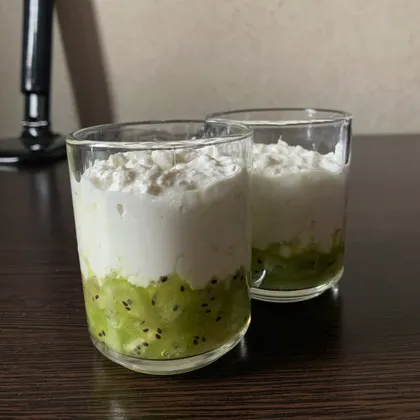 Творожный десерт с киви🥝