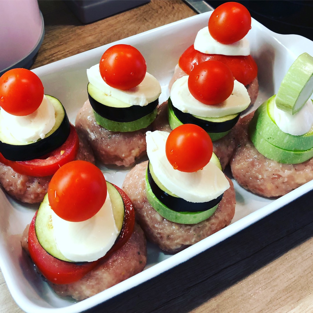 Пирамидки с овощами