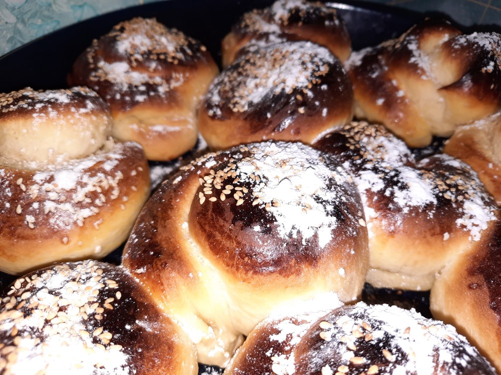 Булочки улитки с орехами