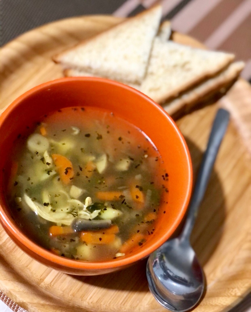 КУРИНЫЙ СУПЧИК с рисом и грибами