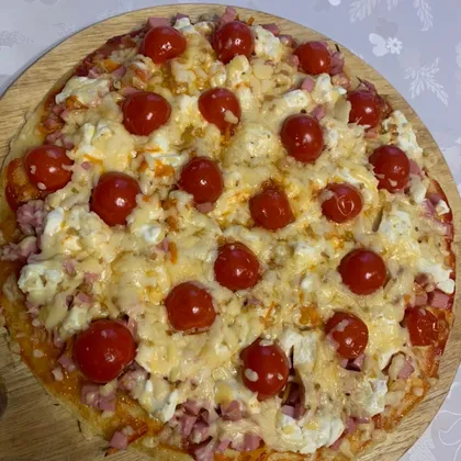 Домашняя пицца на сковороде