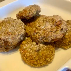 Банановое печенье с овсяными хлопьями