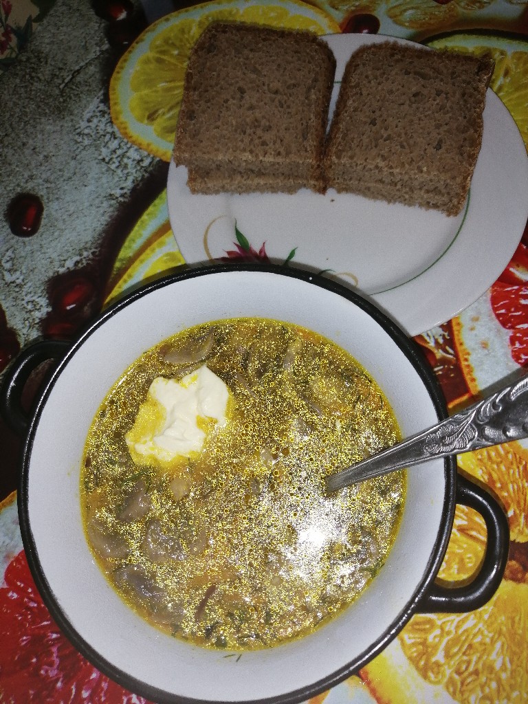 Суп с шампиньонами