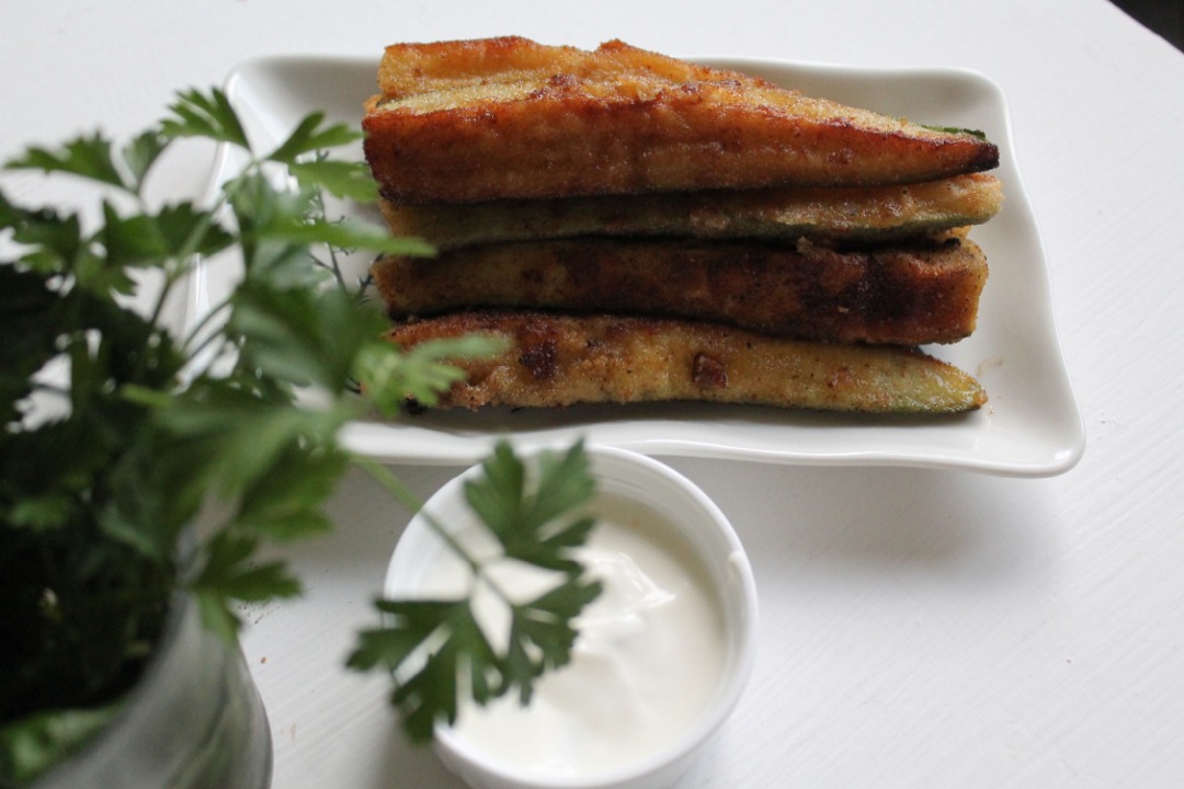 Кабачки в панировке
