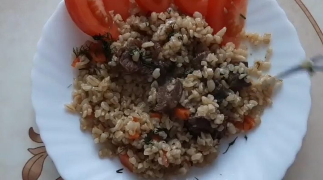 Плов из булгура и говядины