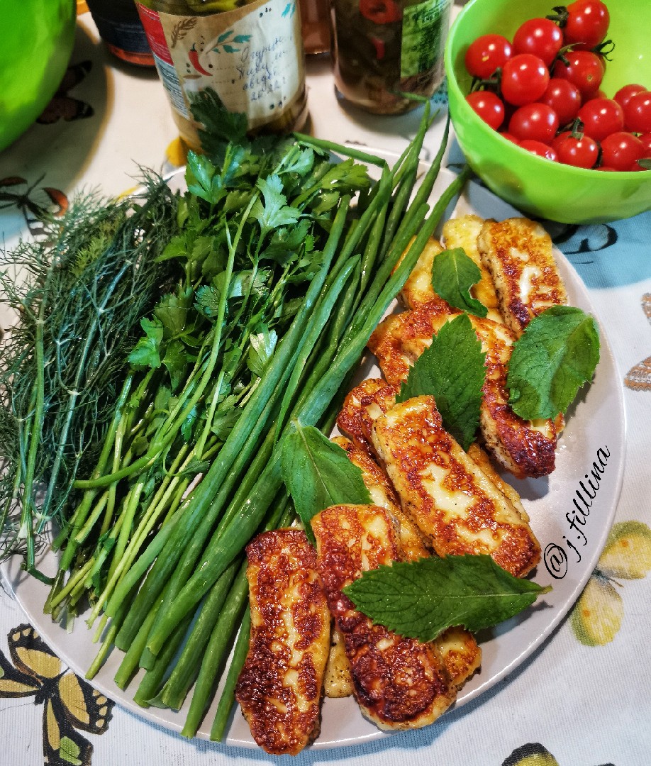 Жареный халуми